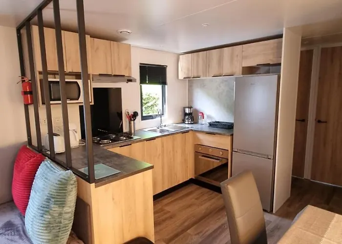 Mobil 45 M2 Tres Luxueux 3 Ch Et 2 Sdb - 4 Etoiles Les Charmettes 499 Proche Fun Zone- לס מתה