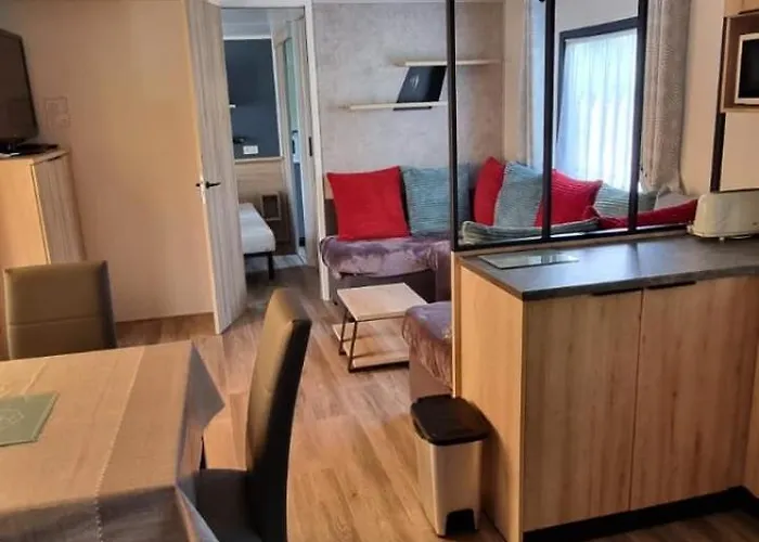 Mobil 45 M2 Tres Luxueux 3 Ch Et 2 Sdb - 4 Etoiles Les Charmettes 499 Proche Fun Zone- * לס מתה