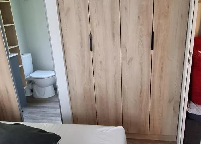 Mobil 45 M2 Tres Luxueux 3 Ch Et 2 Sdb - 4 Etoiles Les Charmettes 499 Proche Fun Zone- לס מתה